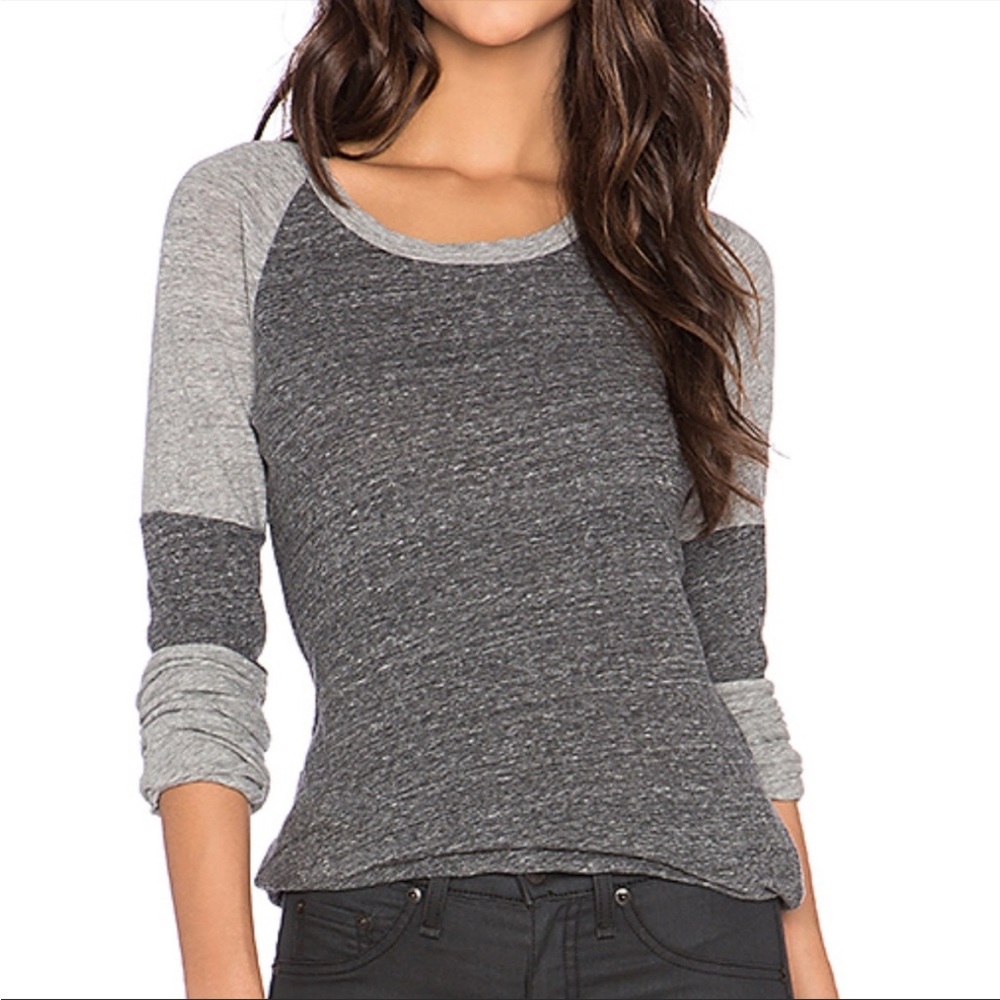 James Perse Long Sleeve Raglan Top